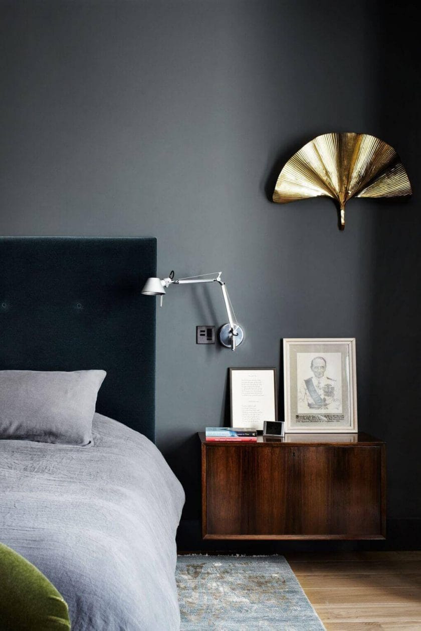 Playing with light and dark grey on your walls, furniture, and d&Atilde;&copy;cor, you may be able to create a nice pulled-together ambiance to your room. For more bedroom ideas go to betterthathome.com