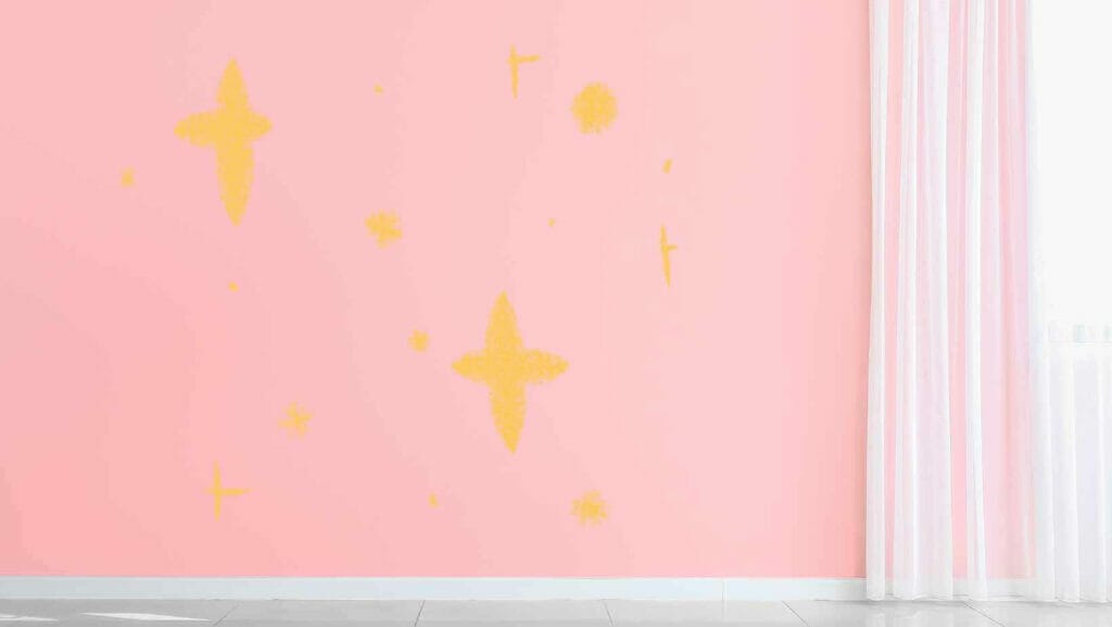 Curtains for Pink Walls (How to Choose the Perfect Match) 2 Photo of a white curtain on a pink wall. Curtains for Pink Walls