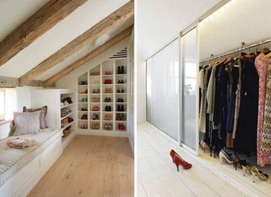 34 Best Examples of Attic Closet Design Ideas