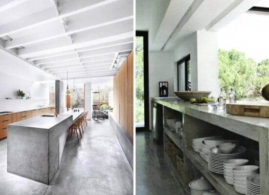 30 Great Examples of Concrete Kitchens